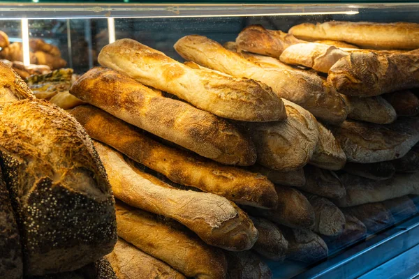 Loaf Fresh Homemade Bread Ready Sell — Stock Photo, Image