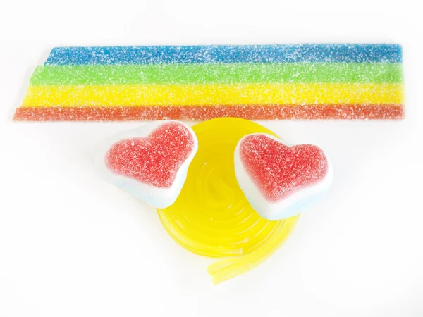 Heart-shaped candy — Stock Photo, Image