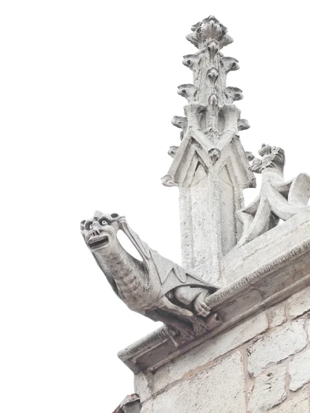 Gotische gargoyle cordon huis in burgos — Stockfoto