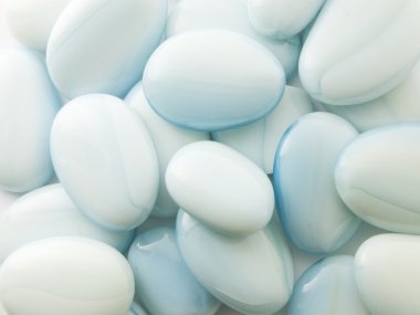 Mavi yuvarlak taşlar