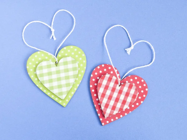 Funny wooden hearts — Stock Photo, Image