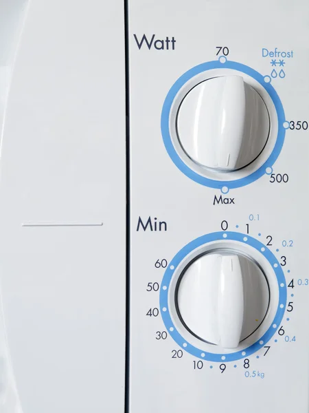 Time dial of a microwave — Stock Photo, Image