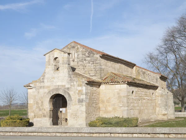 Visigotische kerk van st. Jan van baaien in de Spaanse provincie palencia — Stockfoto