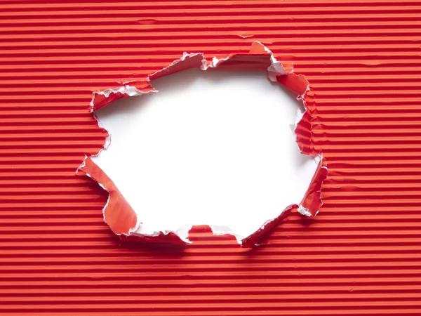 Paper torn hole — Stock Photo, Image