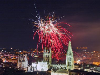 Fireworks uygulamasında burgo Katedrali