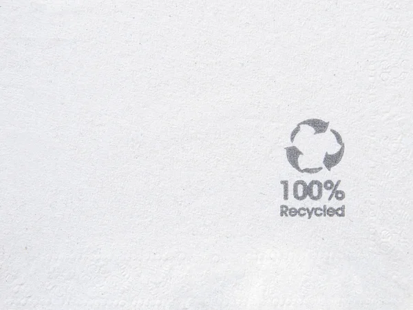 Ubrousek 100 recyklovaný pape — Stock fotografie