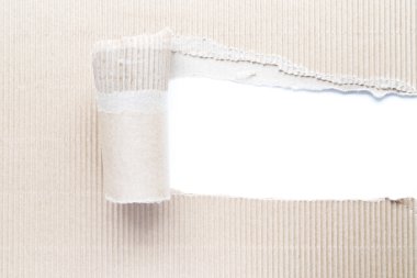 Oluklu kağıt ile parçalanmış