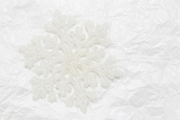Sneeuwvlok abstracte achtergrond met typische kerst — Stockfoto