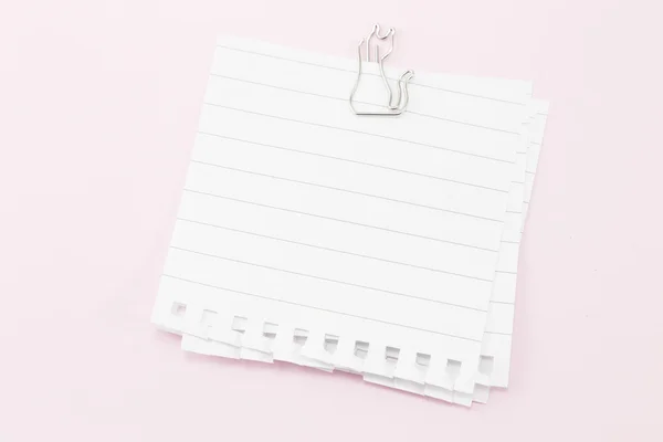 Note paper clip — Stock Photo, Image