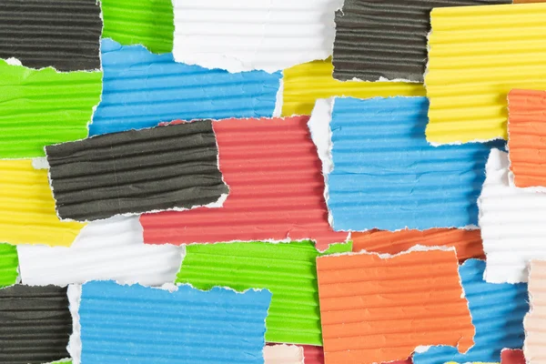 Pieces of colored construction paper — Stock Photo, Image