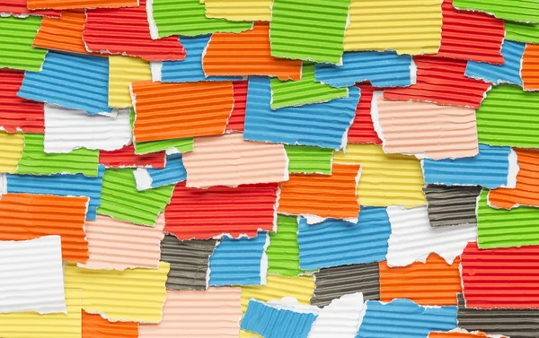 Stukjes gekleurd papier bouw — Stockfoto