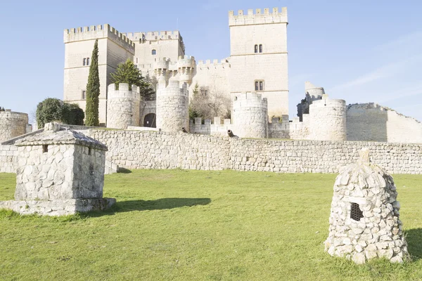 Вулиці ampudia в місті palencia, Іспанія — стокове фото