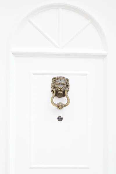 Lion head door knocker — Stock Photo, Image