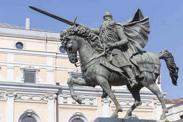 Standbeeld van el cid, burgos, Spanje — Stockfoto