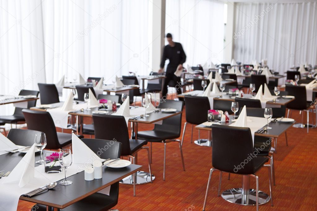 Restaurant table setup — Stock Photo © SergeBertasiusPhotography 15696277