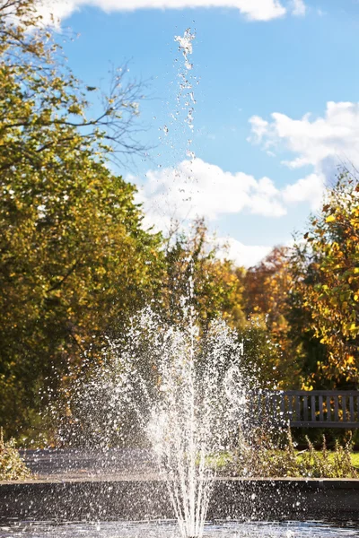 Fuente en el parque en un día soleado — Foto de Stock