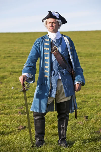 Infantería británica del siglo XVIII Uniforme Redcoat — Foto de Stock