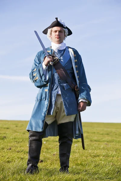 Infantería británica del siglo XVIII Uniforme Redcoat — Foto de Stock