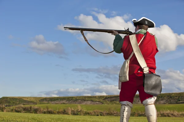 18th century British army infantry Redcoat uniform — Stock Photo, Image