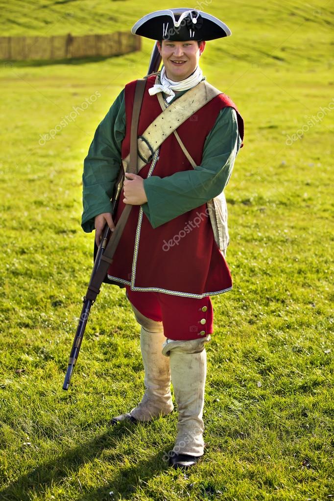 18th century British army infantry Redcoat uniform Stock Photo by ...