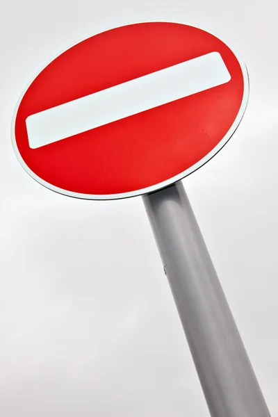 Trafik işareti girmeyin — Stok fotoğraf