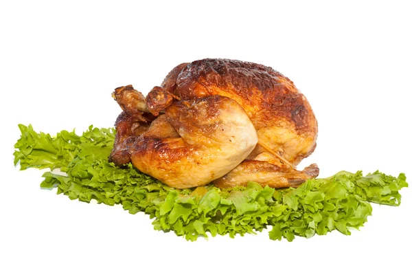 Целый жареный цыпленок — стоковое фото