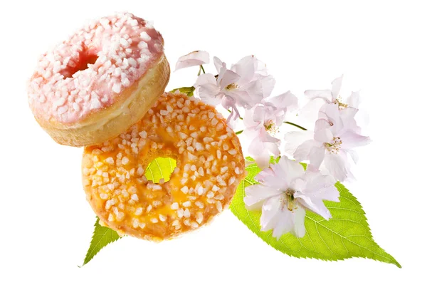 Two Glazed Donuts — Stock Photo, Image