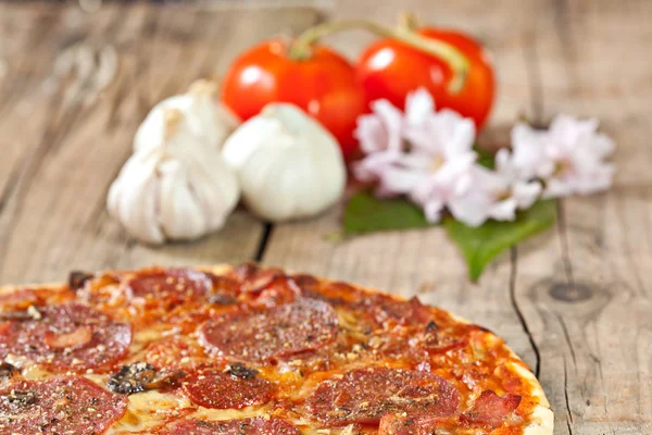 Baked pizza — Stock Photo, Image