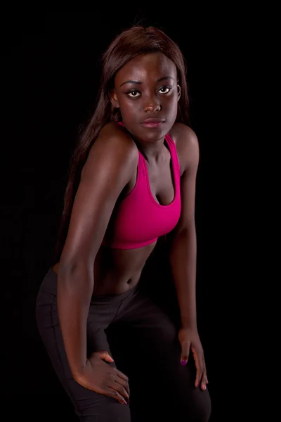 Joven mujer africana en forma —  Fotos de Stock