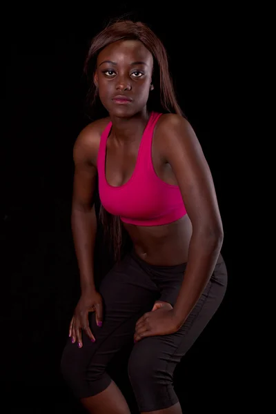 Joven mujer africana en forma — Foto de Stock