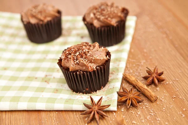 Magdalenas de chocolate — Foto de Stock