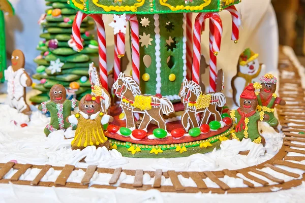 Noel gingerbread dekorasyon — Stok fotoğraf