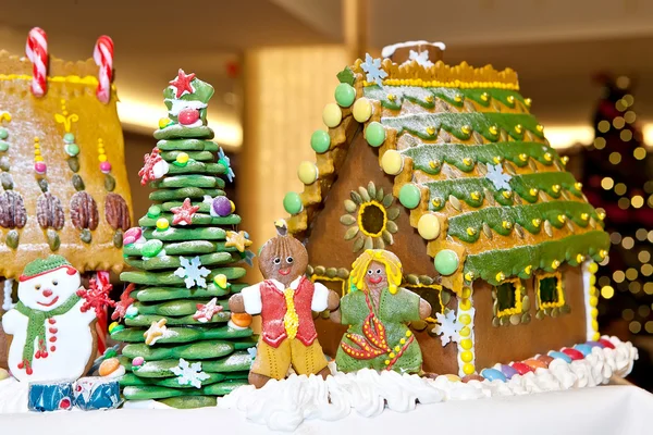 Pão de gengibre decoração de Natal — Fotografia de Stock