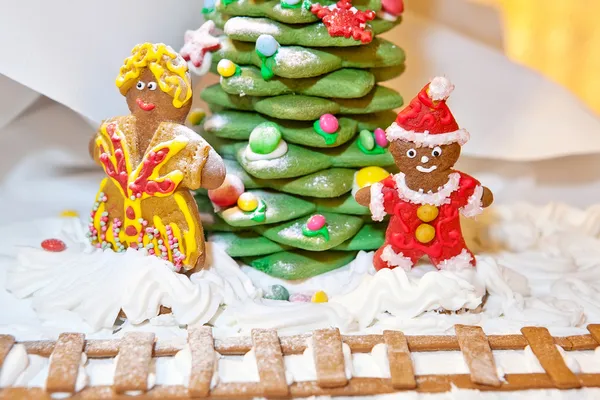 Decorazione di Natale pan di zenzero — Foto Stock