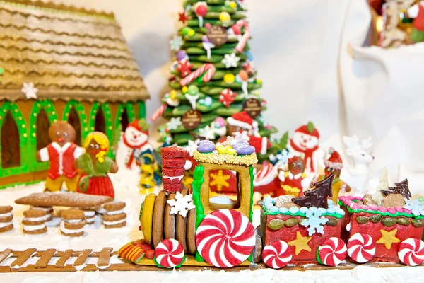 Gingerbread Noel dekorasyon — Stok fotoğraf