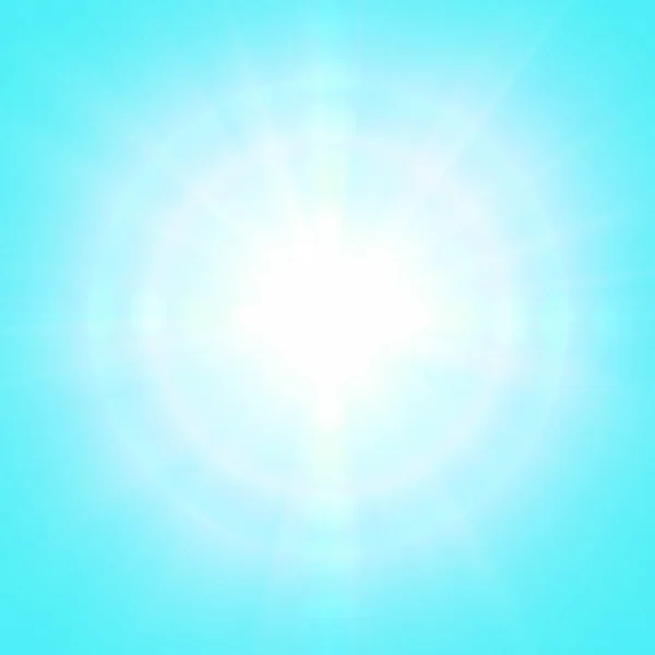 Blauwe zonnige achtergrond — Stockfoto
