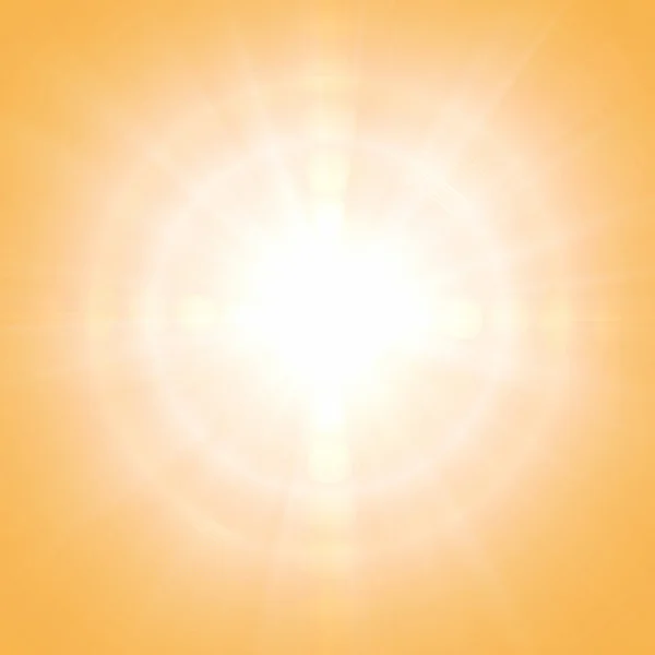 橙色阳光背景 — 图库照片