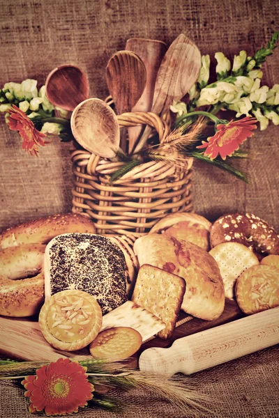 Sortimento de produtos de padaria — Fotografia de Stock