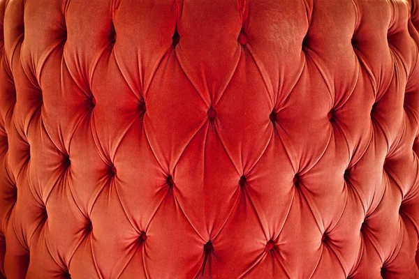 Canapea roșie tapițerie țesătură de catifea — Fotografie, imagine de stoc