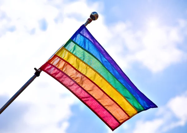 Bandera del orgullo gay — Foto de Stock