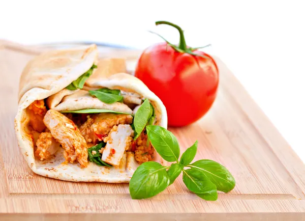 Chicken wrap — Stock Photo, Image