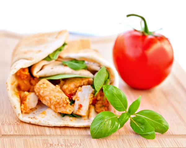 Chicken wrap — Stock Photo, Image