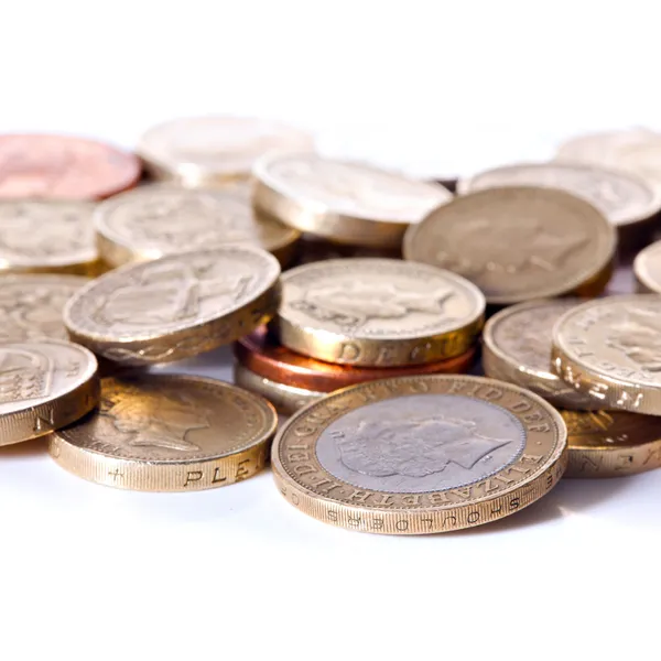 Britse munt valuta — Stockfoto