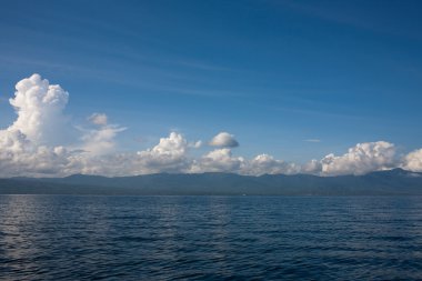 bali lovina Beach'deki gündoğumu görünümü