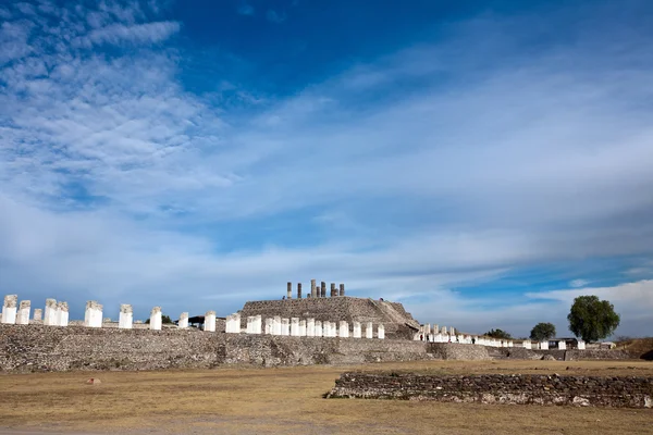 Ruínas em Tula - antiga capital do império de Toltecs — Fotografia de Stock