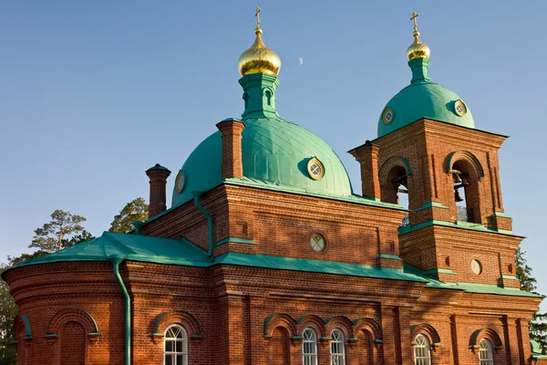 Beautiful view of Orthodox monastery on island Valaam. Ladoga lake. The north of Russia — Stock Photo, Image