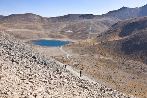 Volcán Nevada de Toluca con lagos dentro del cráter en México — Foto de Stock