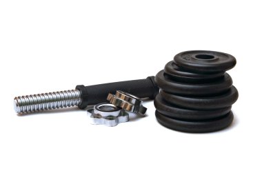 Beyaz arka plan üzerinde izole ağırlıkları,