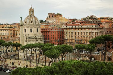 Yaz aylarında Roma cityscape
