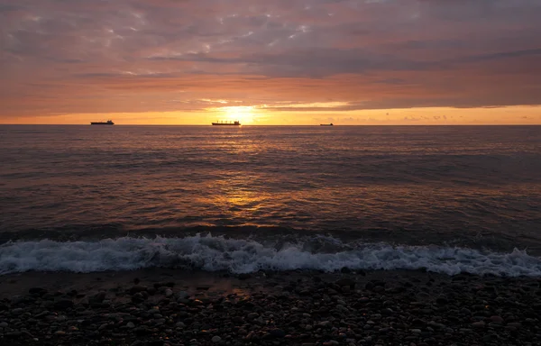 Zee golven in soft focus Sea... — Stockfoto